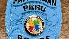 Peru Police Department to honor National Autism Acceptance Month with blue badges