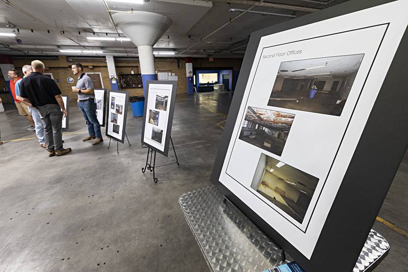 The owners of Sterling Landmark, the former Frantz Manufacturing and Wayne Dalton building in downtown Sterling, held tours of the facility Wednesday, Oct. 4, 2023 to showcase what improvements have taken place and to put on display future options for the facility.