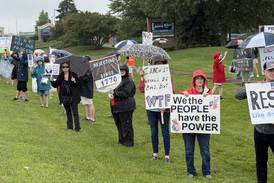 Protestors ‘for justice’ not discouraged by midday storms in Geneva Saturday