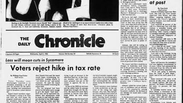 Historical covers for April 3: ‘Red’ wins eighth term in Sycamore