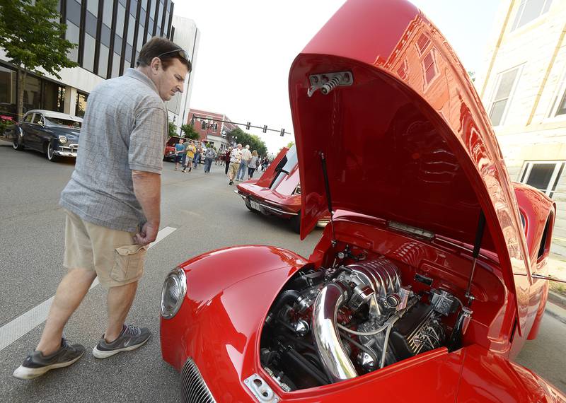 The clean machine of the 1941 Willys Custom Coupe drew attention Friday, June 16, 2023, during the annual Ottawa Cruise Night.