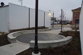 Rochelle’s new downtown pocket park on 4th Avenue ‘substantially’ complete