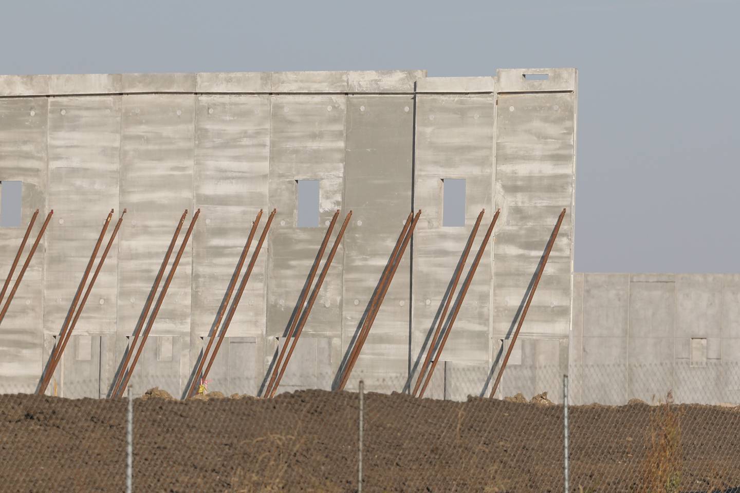 Several buildings are under construction at the site of the new NorthPoint Compass Business Park along Route 53.