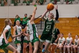 Photos: St. Bede girls basketball defeated Dwight in the Tri County Conference Tournament semifinals