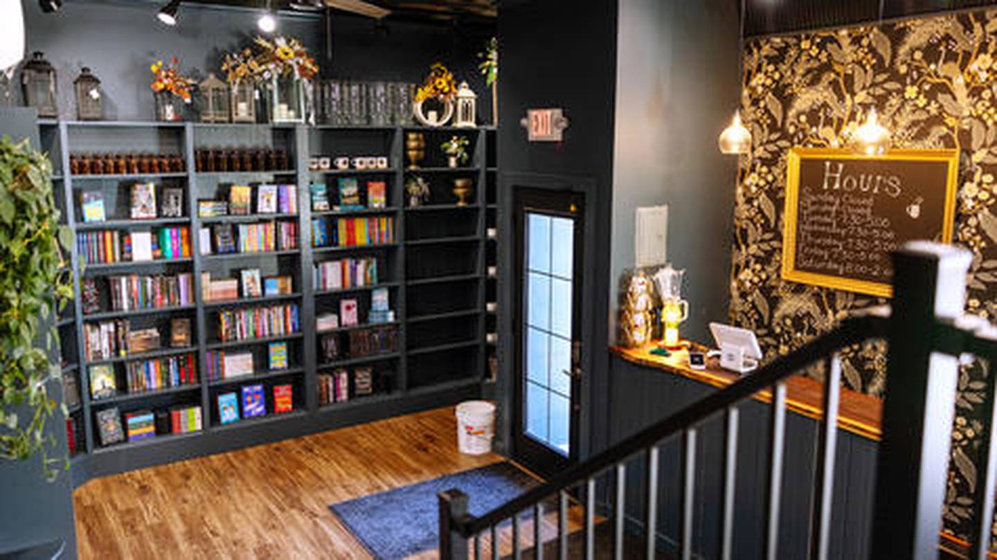 The Novel Bloom offers customers a variety of options: relax and read a book, sip on a cup of coffee or buy some homemade candles and apparel.