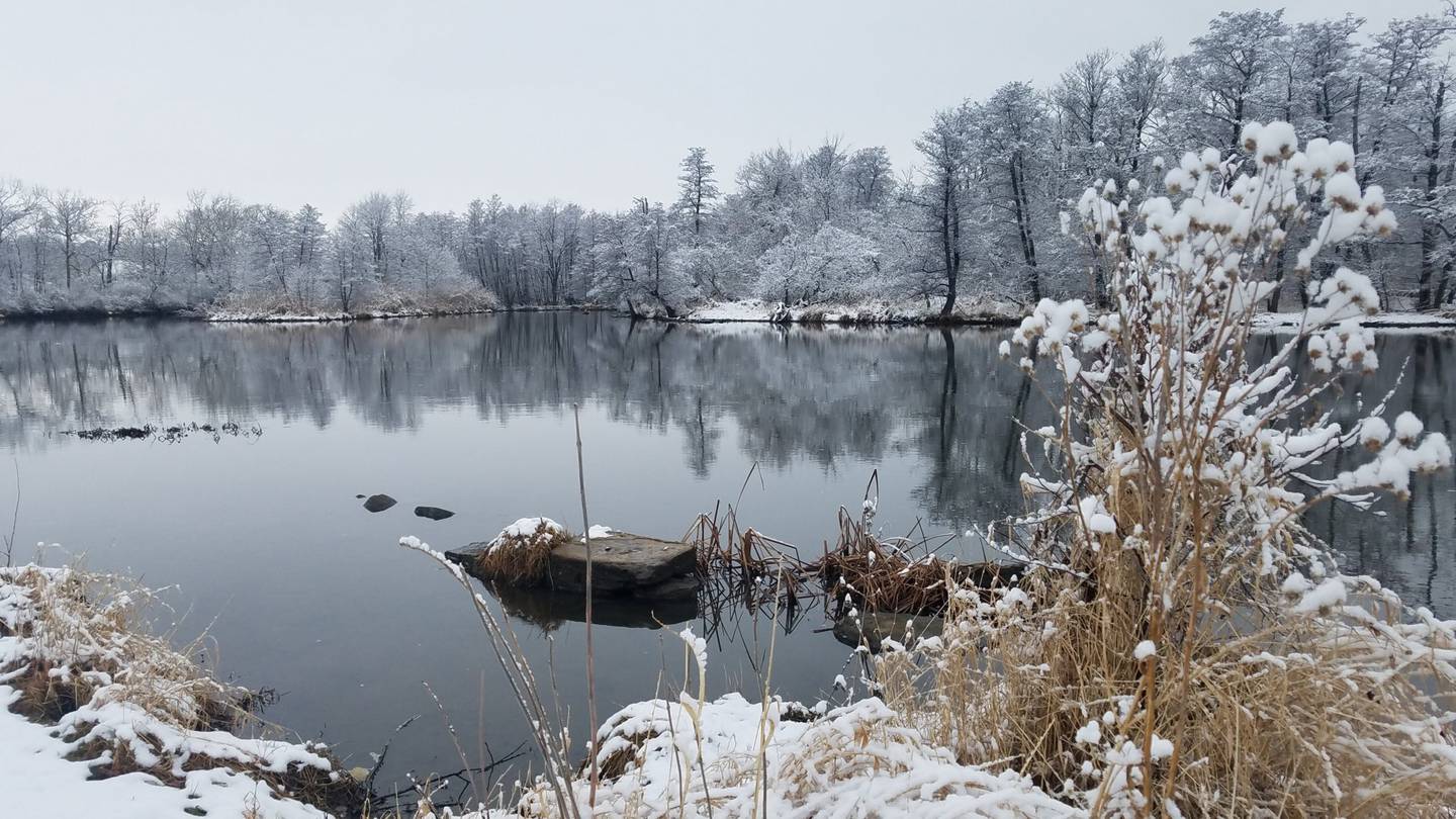 Four Rivers Environmental Education Center at the Will County Forest Preserve in winter.