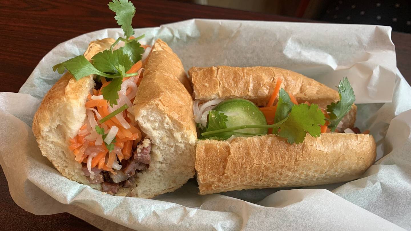 The Pork Bahn Mi is #13 on the menu at Pho Ly in St. Charles.