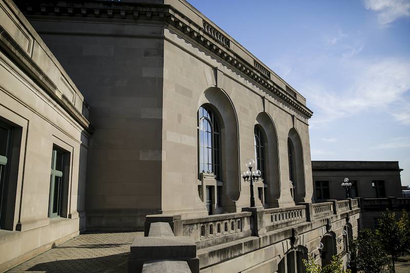 Union Station in downtown Joliet. The station, which opened in 1912, has been largely closed off to the public since commuter platforms were moved to the other side of the tracks in September. Joliet is building a modern train station, anticipated to open in 2016.