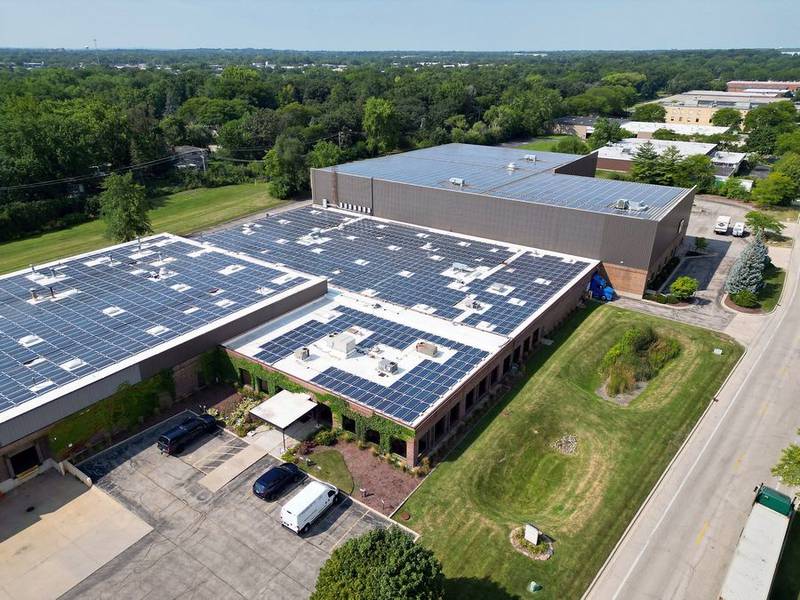 The Rainy Solar community solar array, at 1111 Davis Road in Elgin, is the first community solar project in Illinois. Residents who have their own solar panels still can subscribe to arrays to cover the rest of their electric bills.
