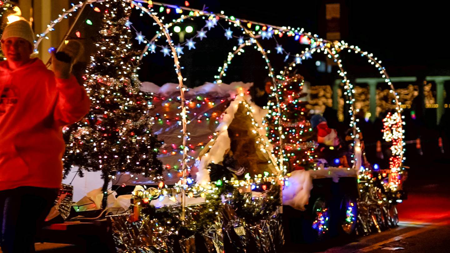 Cub Scout Pack 150 took first place in the children's category at the St. Charles Electric Christmas Parade on Nov. 25, 2023.