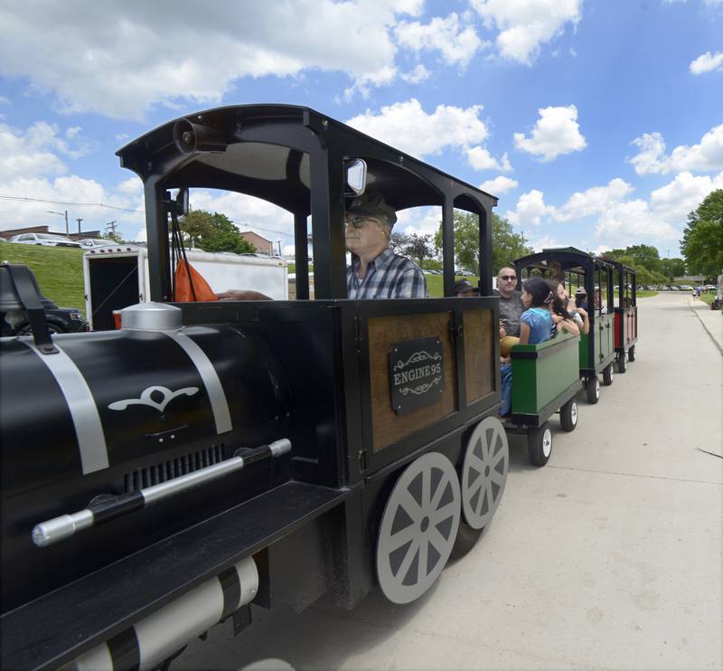 One of the many other activities during Kites in Flight was to take a mini train ride around the park at the riverfront in Ottawa Saturday.