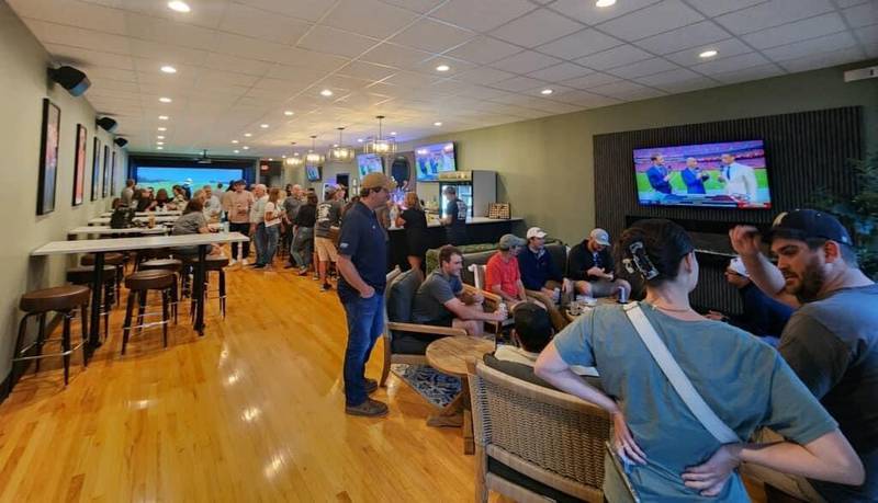 A new sports bar and lounge with golf and multi-sport simulators recently opened in Spring Valley. The Tee Box opened at 223 E. Saint Paul St. on Sept. 8.