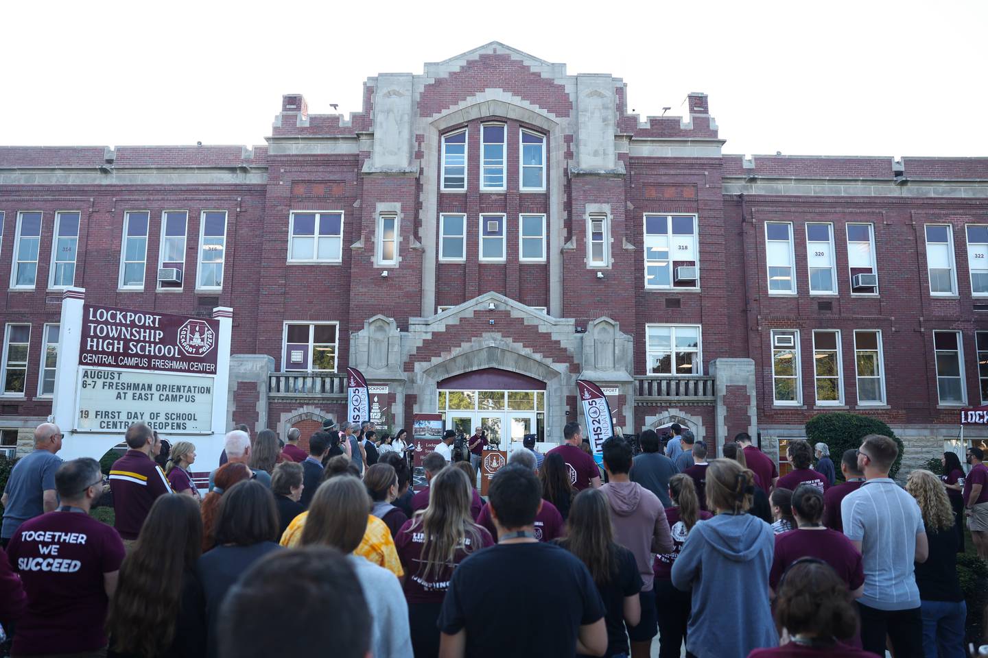 Lockport Township High School District 205 hosts a reopening celebration of the Lockport High School Central Campus on Friday, Aug. 16, 2024.