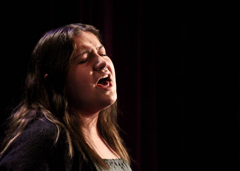 Olivia Hernandez was a featured soloist during the Dixon High School combined choir rendition of "Wade in the Water" on Friday, March 3, 2023, during Choir Fest at Witlz Auditorium.
