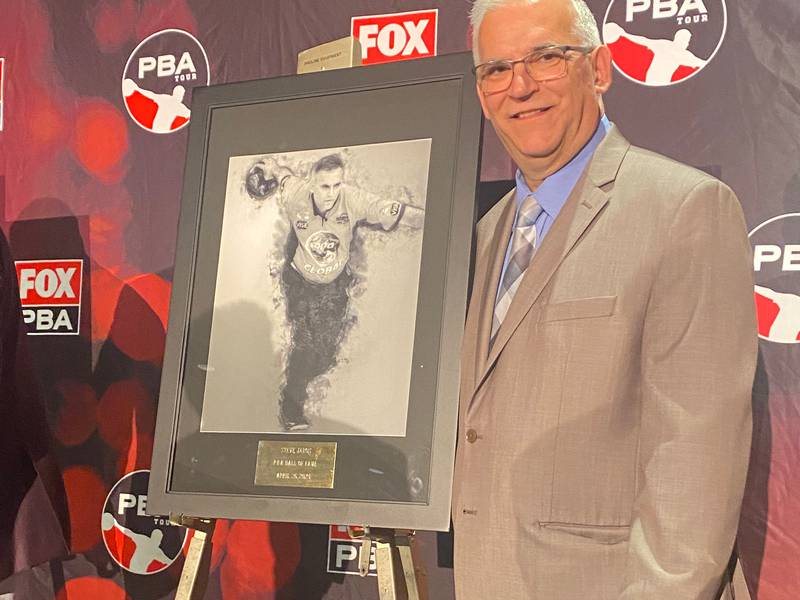 Yorkville resident Steve Jaros was recognized as one of bowling’s all-time greats as he was enshrined in the Professional Bowling Association (PBA) Hall of Fame on April 26 in Fairlawn, Ohio in conjunction with the PBA Tournament of Champions.