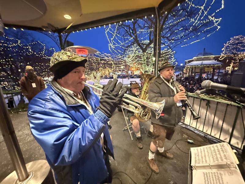 Festivities get underway on Woodstock Square for Groundhog Day, Feb. 2, 2026.