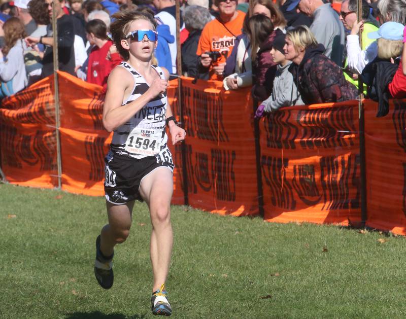 Kaneland's Joey Schuch competes in the Class 2A State Cross Country race on Saturday, Nov. 4, 2023 at Detweiller Park in Peoria.