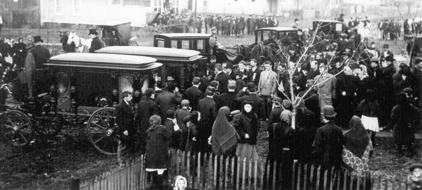 Cherry Mining Disaster hearses picture