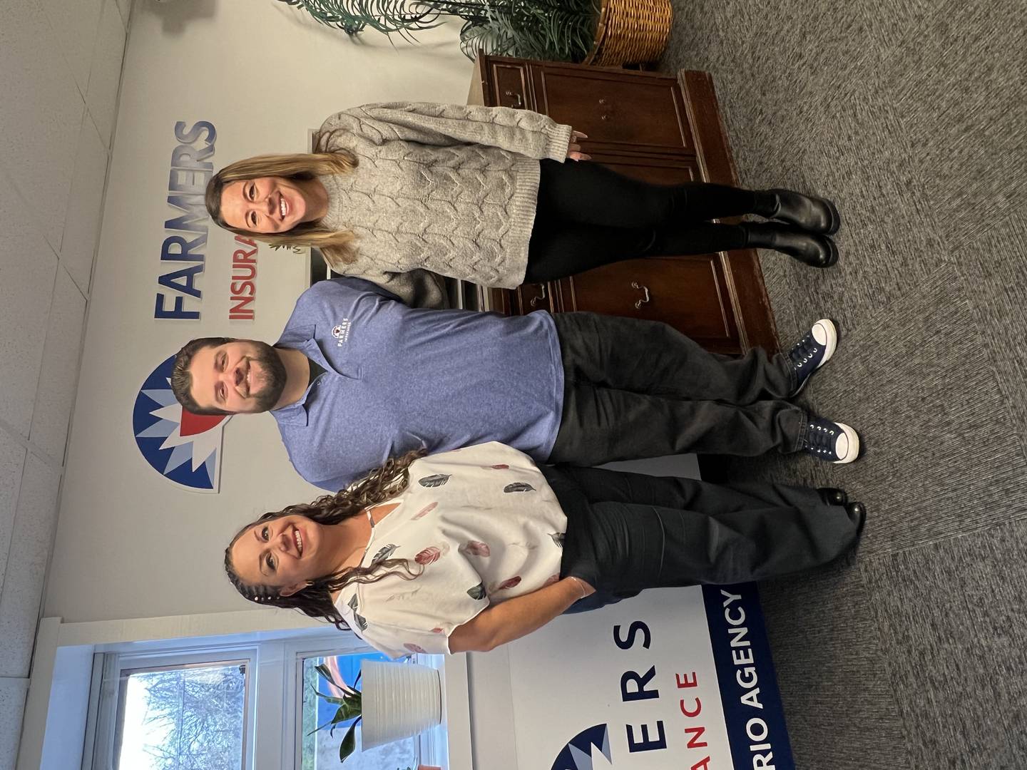 Jeffrey Cesario Insurance Agency staff members Denyse Hegstrom (from left), Jeffrey Cesario, and Kim Murphy
