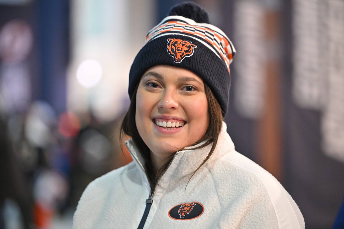 Crystal Lake cancer survivor Kendall Albright was honored as the Chicago Bears’ special guest, along with Advocate Healthcare, during the Bear Down Flag Ceremony on Dec. 20, 2025.