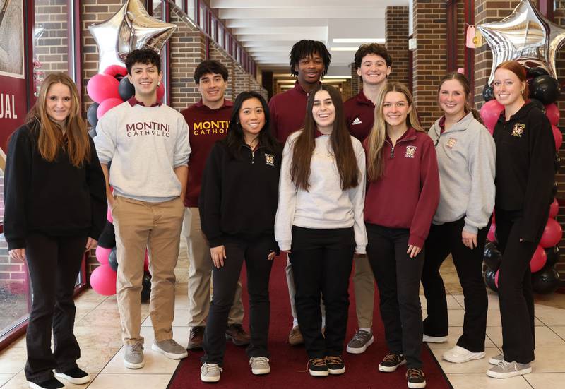 Pictured from left, back, Amanda Karas, Easton Rossi, Joseph Giannola, Jaylen Howery, Liam Flavin; front,  Cecily Polanco, Mia Egan, Ella Herrmann, Sarah Paradis and Betsy Beirne.