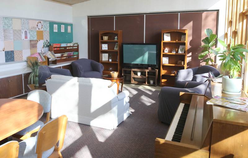 The living room at the new location of Family Service Agency’s Club 55 in DeKalb. The senior center is celebrating its grand reopening Monday, April 10, 2023, in its new location at Bethlehem Lutheran Church, 1915 North First Street, in DeKalb.