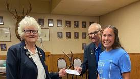 Oglesby Elks donate $1,300 to Rotary exchange student
