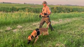 New K-9 sniffs out suspect hiding along creek