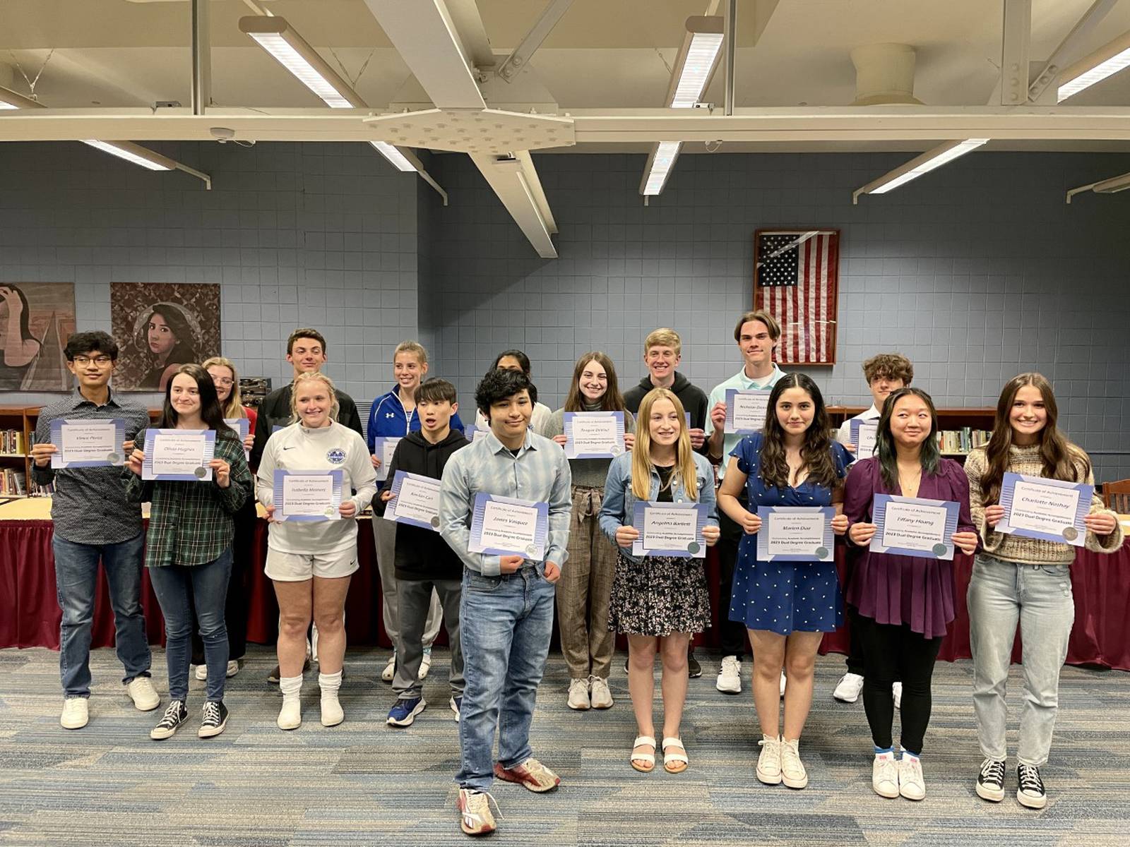 More than 20 Woodstock students graduate with associates degree as part of dual degree program