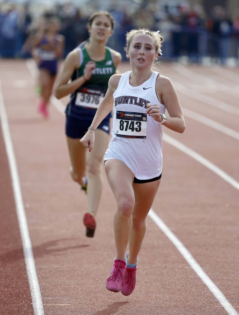 Isabella Ciesla of Huntley during the IHSA Class 3A Lake Park cross country sectional  Saturday, Nov. 2, 2024 in Roselle.