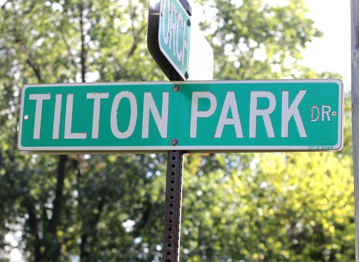 Tilton Park Drive in DeKalb where a police involved shooting took place Monday, Oct. 25, 2021.