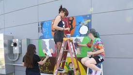 Photos: La Salle-Peru High School students add to musician murals at Nick's on 6