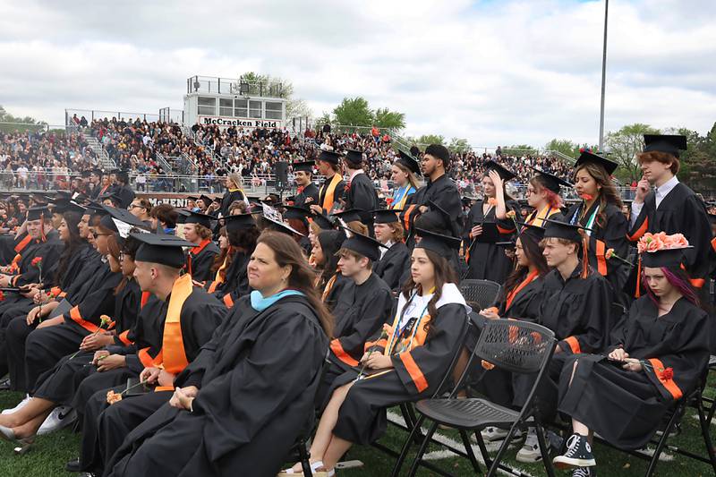 Members of the Class of 2025 graduate from McHenry High School during their commencement ceremony on Saturday, May 17, 2025, at McCracken Field in McHenry.