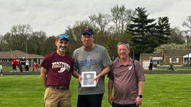 Tom Schroeder honored for volunteer work with Watseka track and field