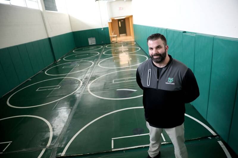 York High School teacher and wrestling coach Nick Metcalf.