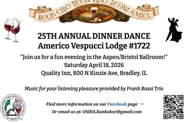 Americo Vespucci Lodge hosts 25th annual Sons and Daughters of Italy dinner dance