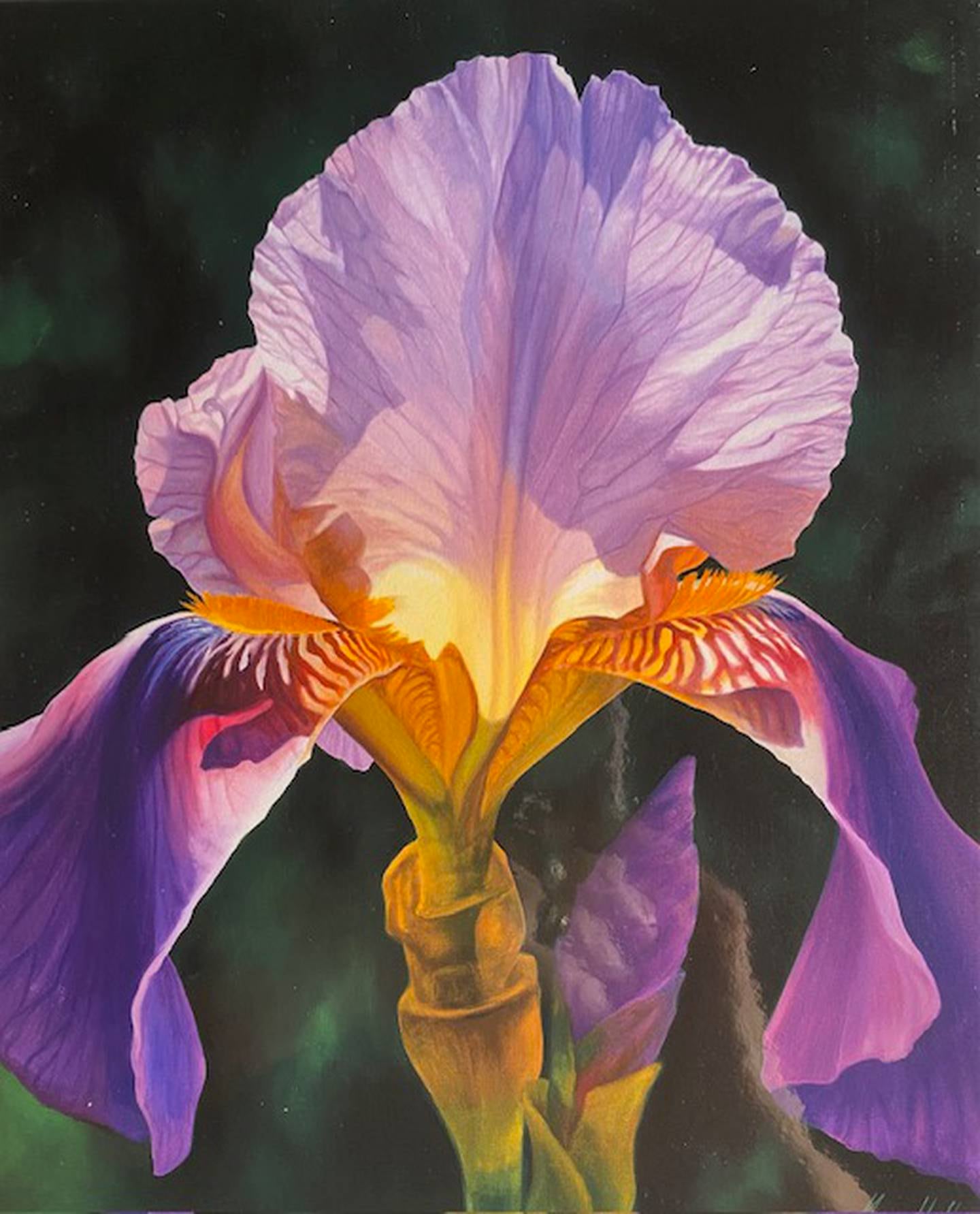 Oil painting created by artist Marge Hall