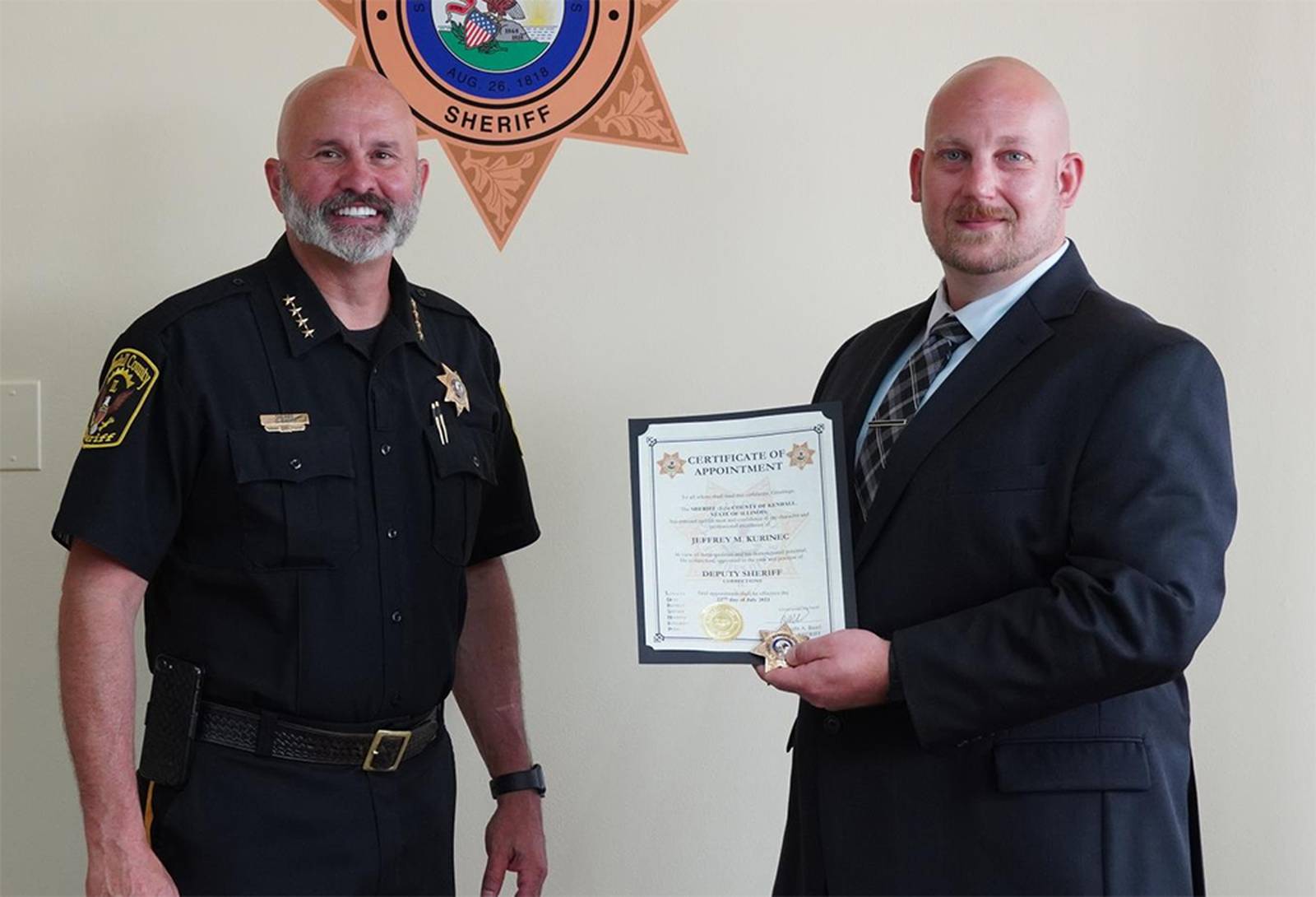 Kendall County Sheriff’s Office hires new corrections deputy Shaw Local
