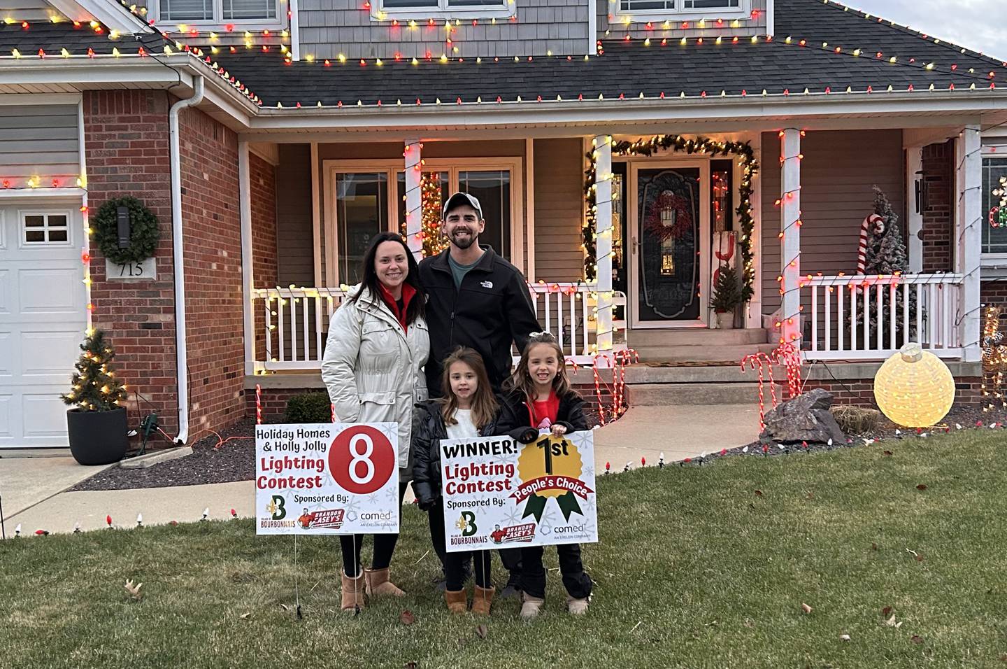 Bourbonnais residents voted the Ramirez family's holiday display as their favorite in the 2024 lighting contest's People's Choice category.
