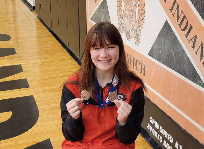 Sandwich senior Ashlyn Strenz is the Times 2024 Girls Wrestler of the Year.
