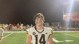 Lucas Simulick’s TD pass to Declan Wagner as time expires gives Joliet Catholic first win of the year, 23-17