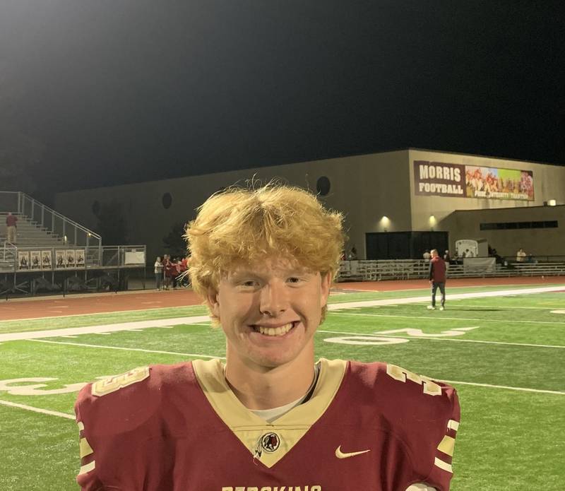 Morris sophomore QB R.J. Kennedy shines in his first varsity start, accounting for five touchdowns, including one rushing, in the first half.