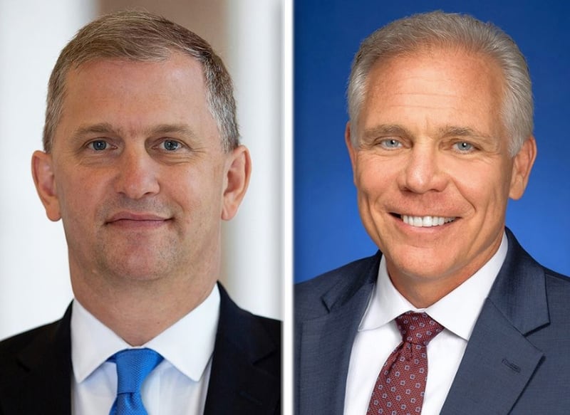 Democratic U.S. Rep. Sean Casten of Downers Grove, left, and Orland Park Republican Keith Pekau are candidates for the 6th Congressional District seat.