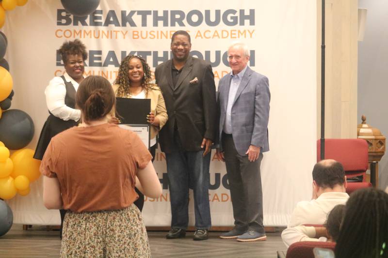 April Garner walked in a graduation ceremony held Monday, June 2, 2025, at First United Methodist Church in DeKalb. She received a diploma for her participation in Breakthrough Community Business Academy's spring 2025 cohort.