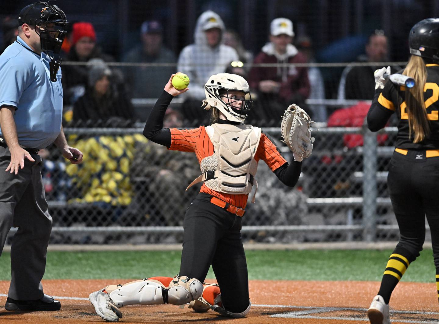 Minooka's Gracie Anderson in action during the WJOL championship game against Joliet West on Thursday, March. 28, 2024, at Joliet.