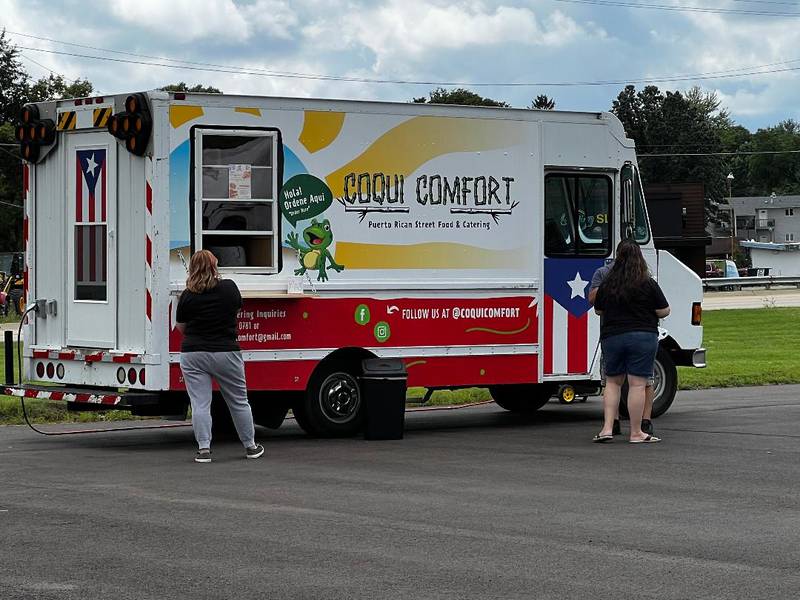 Coqui Comfort's food truck can be found in the parking lot of Northland Mall in Sterling up to four times a week.