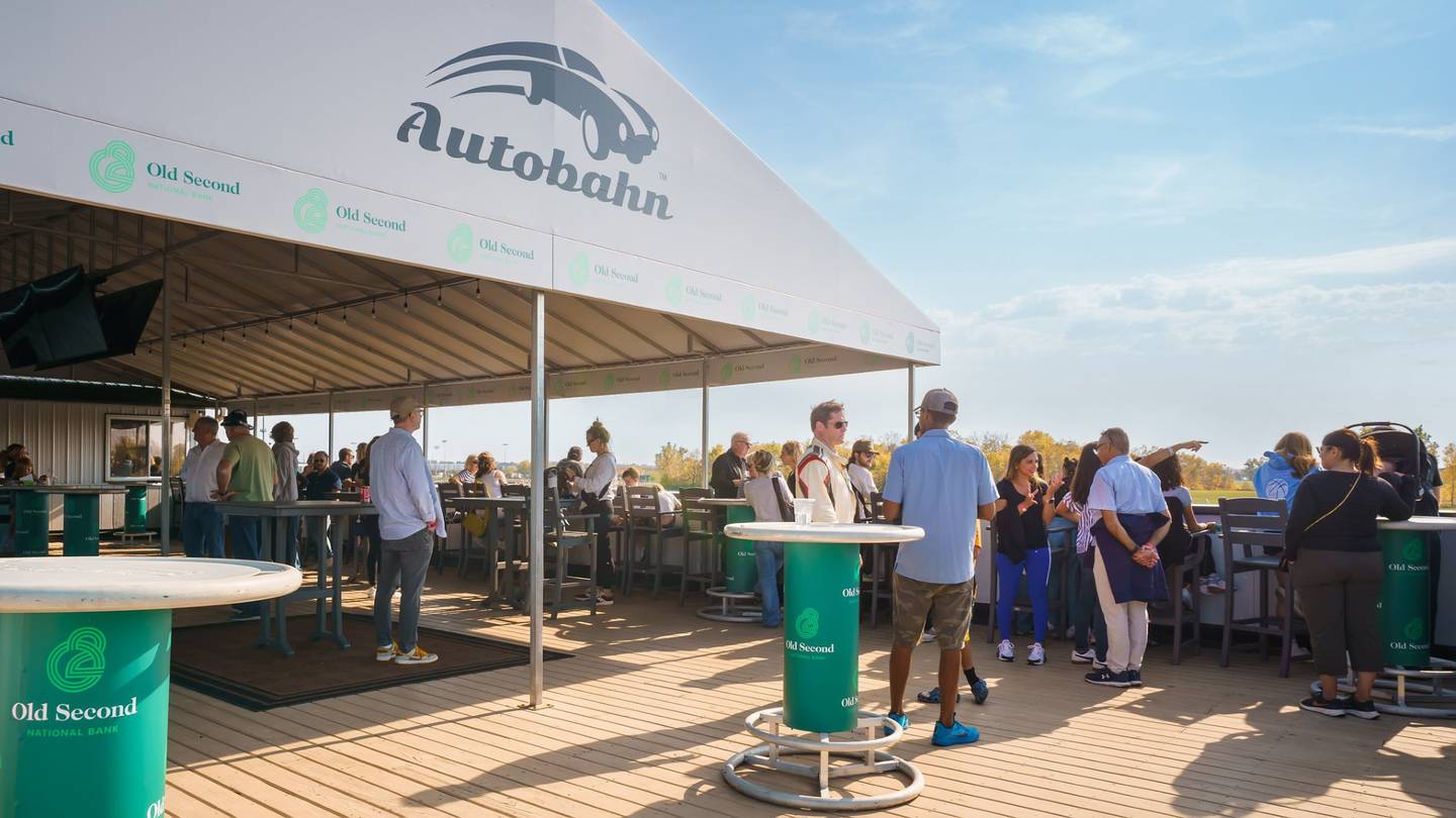 Autobahn Country Club members gather during the Joliet club's 20th anniversary celebration on Oct. 12, 2024.