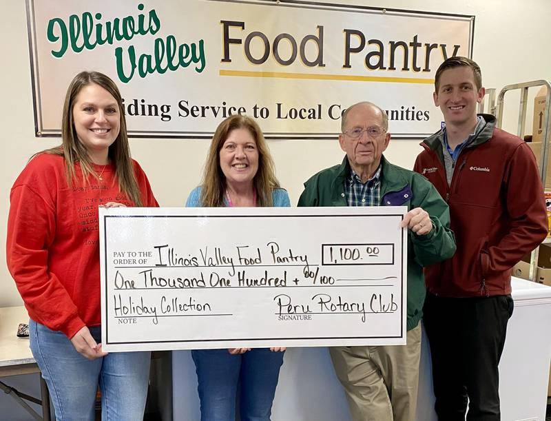 Peru Rotary Club donates 1,100 to IV Food Pantry for 22 Christmas