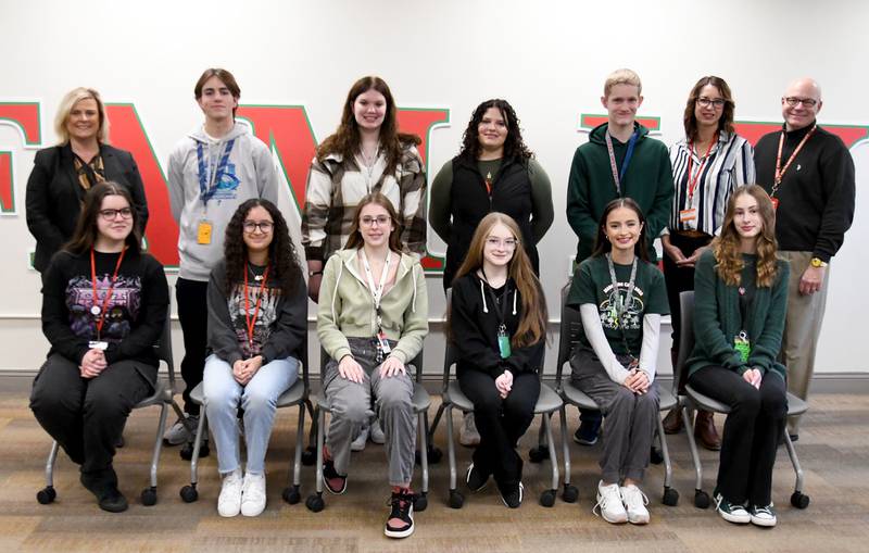 The La Salle-Peru High School Renaissance Students of the Month were recognized during a breakfast ceremony Wednesday, Nov. 15, 2023. Students recognized this month were Lyla Ploch, Jacey Green, Zoey VonDrehle, Makenzie Hamilton, Cassidy Cromwell, Saida Khouaja, Jasmine Arce, Victoria Campbell, Alexander Crane, Mary Ashfield and Bolander Weitl.