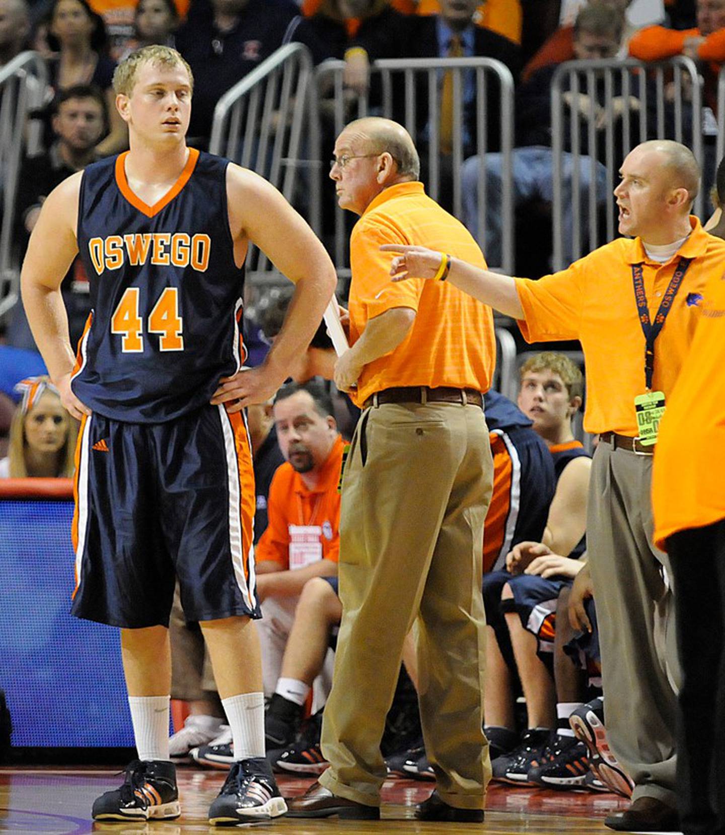 Mike Schnable, who coached basketball, cross country and track for over 30 years at Oswego High School in a Hall of Fame career and was an assistant to his son Kevin on the 2009 boys basketball team that took second in the state, died on March 21. He was 73.